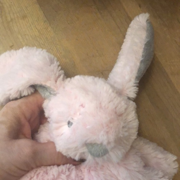 Blankets & Beyond Rabbit Lovey Plush Bunny Pink Security Blanket Fluffy Soft - Picture 2 of 11